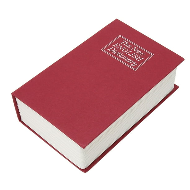 Caja fuerte para libros con llave, caja de almacenamiento segura para libros, caja fuerte para libros, caja de almacenamiento segura para libros, uso conveniente Jadeshay A