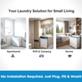 thumbnail image 6 of Artbros 14lbs Portable Twin Tub Washing Machine, Compact Electric Washer with Drain Pump for Apartment, Dorm, Blue, 6 of 7