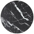 thumbnail image 1 of vidaXL Table Top Black Ø30x0.8 cm Tempered Glass with Marble Design, 1 of 3