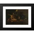thumbnail image 2 of Christoffel Puytlinck 24x18 Black Modern Framed Museum Art Print Titled - Still Life with Meat and Dead Birds (1660 - 1671), 2 of 5