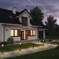 thumbnail image 5 of Solar Pathway Lights Outdoor 6 Pack, IP65 Waterproof Solar Garden Lights, Warm White LED Auto On/Off Landscape Lighting for Walkway Yard Patio Driveway Lawn, 5 of 19