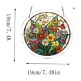 thumbnail image 5 of Acrylic Jigsaw Puzzle Suncatcher, 83 Pieces Flower Sun Catcher Stained Glass Acrylic Puzzle Decoration for Women Men Mom Birthday Gift Home Decor, 5 of 7