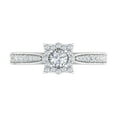 thumbnail image 3 of 1/2 Carat Round Diamond Engagement Ring in 10K White Gold (Ring Size 10.25), 3 of 5