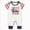 Z63-White, variant on 3-6 Months Infant Bodysuits Newborn 4th Of July Outfit Baby Boy Girl Romper USA Bodysuit Fourth Of July Memorial Cute Summer Clothes