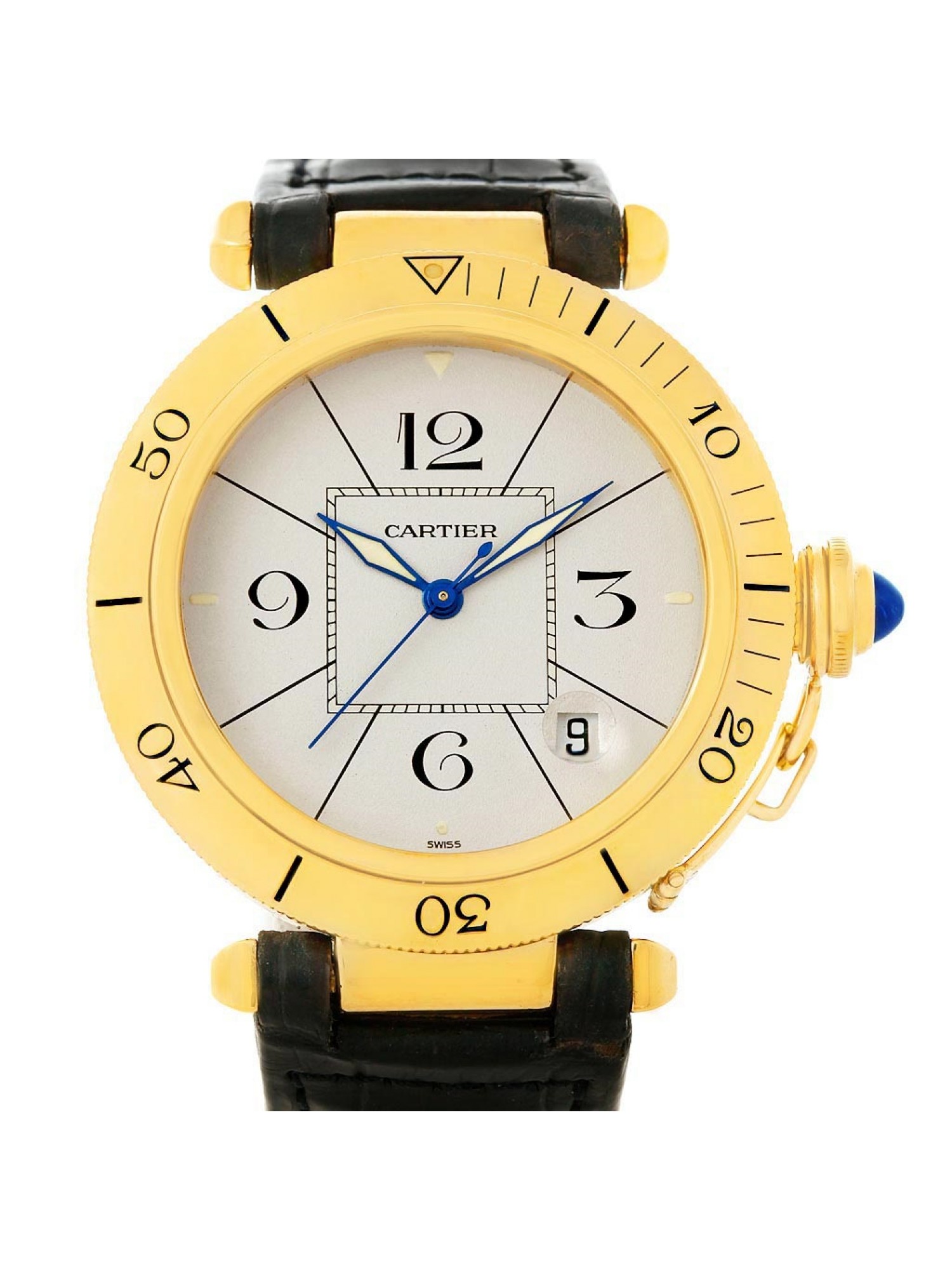 Cartier Mens Pasha 38mm Watch 8013 