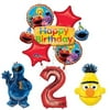The Ultimate Sesame Street and Friends 2nd Birthday Supplies Decorations Balloon kit