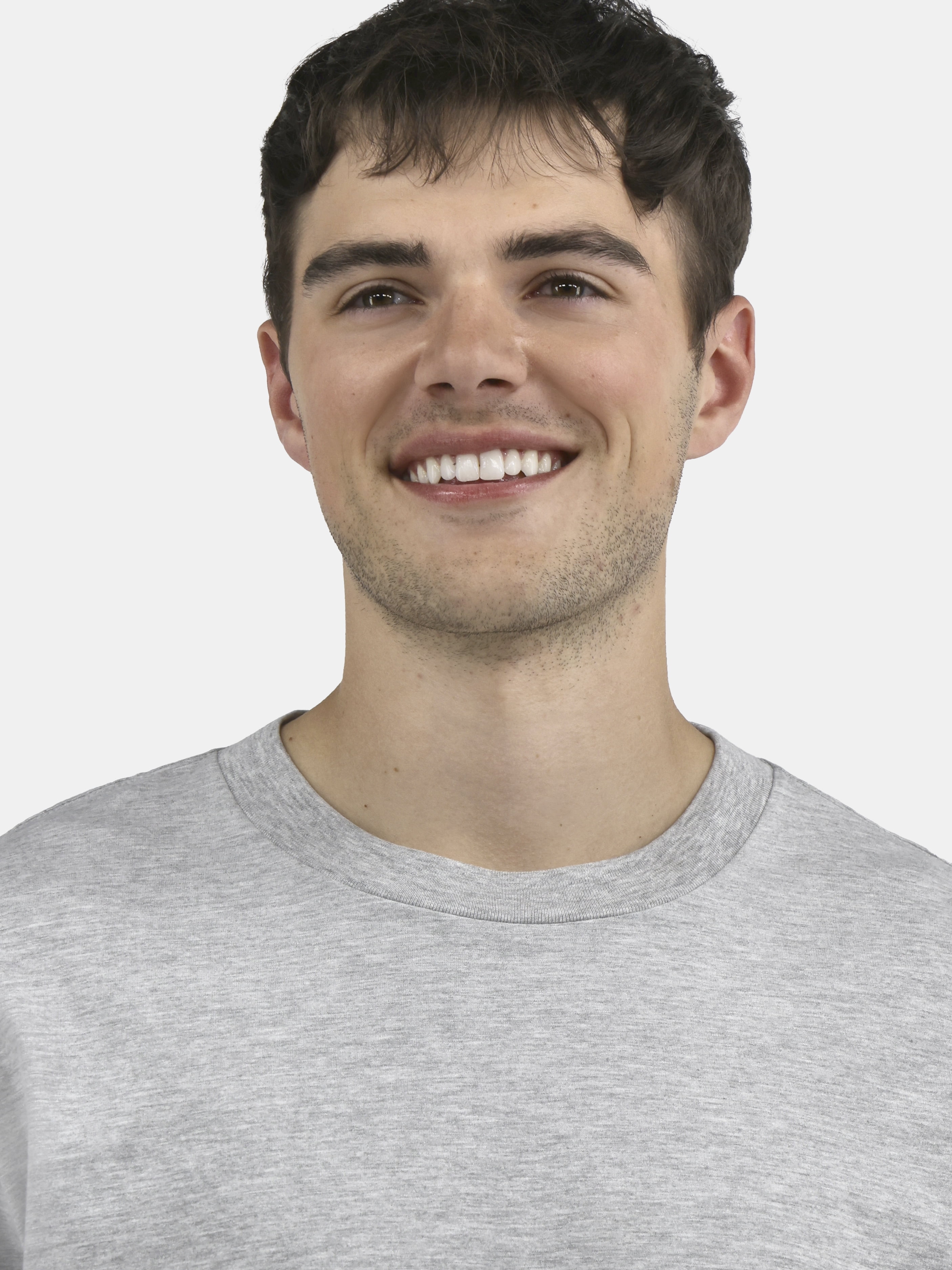 No Boundaries Cotton Oversized Cropped Tee with Short Sleeves, Men's and Big Men's XS-5XL
