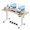 Gery, variant on Electric Adjustable Standing Desk with Wheels, 63'' x 24''Sit Stand Desk with Dual Crossbeam and Mouse Pad, 27''-46'' Lifting Range Computer Table with Ergonomic Arc Desktop (Oak Arc)