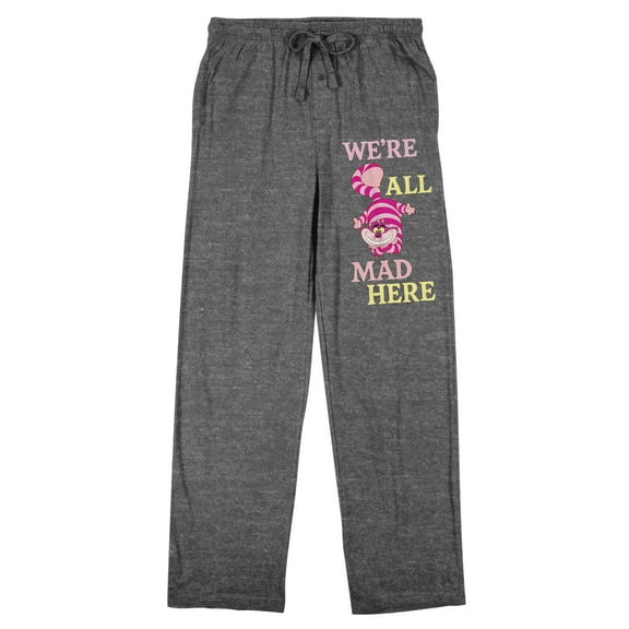 Alice In Wonderland Grey Sleep Pajama Pants - Medium