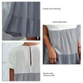 thumbnail image 5 of Robe Décontractée, Robe une Pièce à la Mode Col Rond pour l'École Gris m, 5 of 5