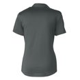 thumbnail image 3 of Women's Cutter & Buck Gray Cleveland Browns Prospect Eco Textured Stretch Recycled Short Sleeve Polo, 3 of 3