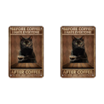 thumbnail image 1 of Placa Metal Vintage Gato Rectangular Pintura Hierro Arte La Pared Del 30x40 Cm, 1 of 4
