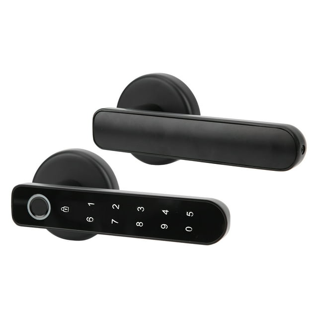 Verrouillage Électronique de Porte, Mot de Passe d'Installation Simple Déverrouiller Empreinte Digitale Serrure de Porte 3en1 Identification Biométrique pour Appartement pour Hôtel pour Maison pour École