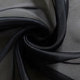 thumbnail image 2 of Lumento Window Curtain 2 Panels Curtains Clear Long Sheer Voile Rod Pocket Basic Home Decor Black 2PC-W: 28" x H: 47", 2 of 5