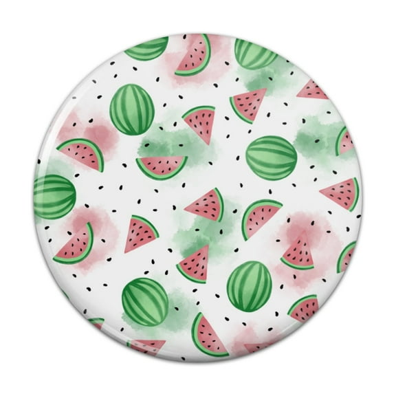 Watercolor Watermelons Pattern Pinback Button Pin
