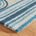 thumbnail image 5 of Dash & Albert Button Hand Micro Hooked Wool Rug, 2' 6" x 8', Blue, 5 of 8