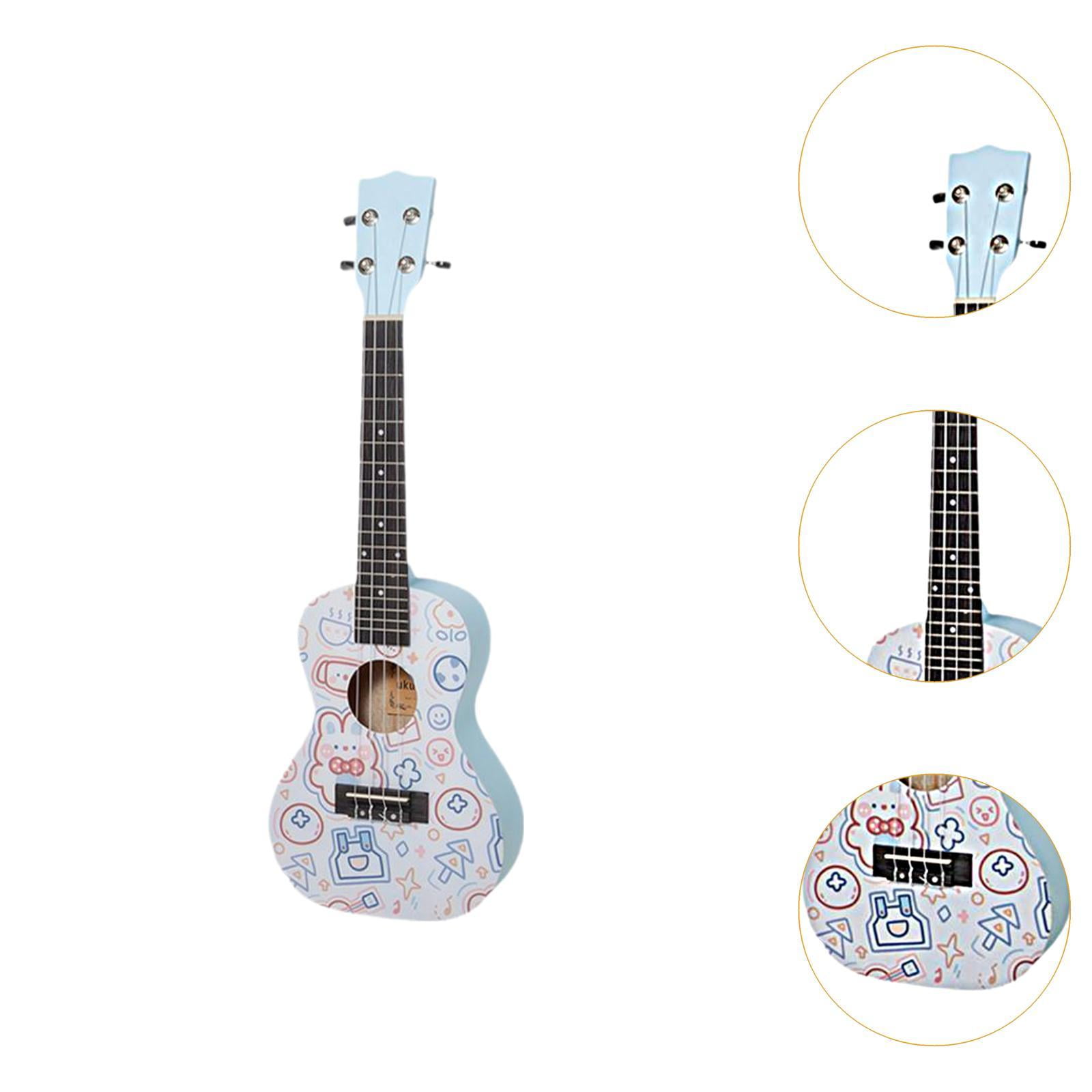 LeeQinersw Wooden Ukulele for Beginners Small Ukulele Musical Gift Portable Starter Ukulele blue