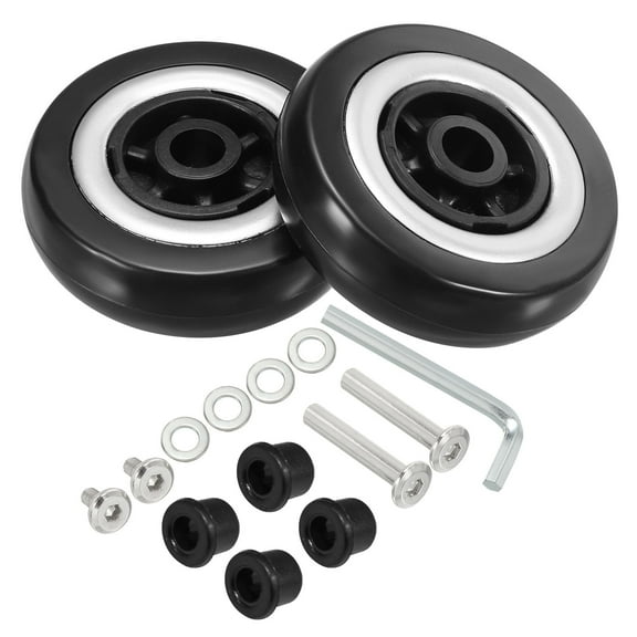 Uxcell Replacement Luggage Suitcase Wheels, 65mmx17mm 360 Swivel Caster Wheels