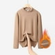 thumbnail image 1 of Ailaofu Turtleneck Long Sleeve Soft Cotton Mock Neck Shirt Solid Color Basic Tee Tops, 1 of 4