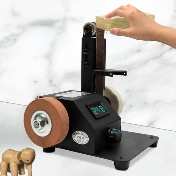 Shzicmy Electric Grinder Belt Sander Polishing Grinding Knife Mini DIY Sharpener Machine