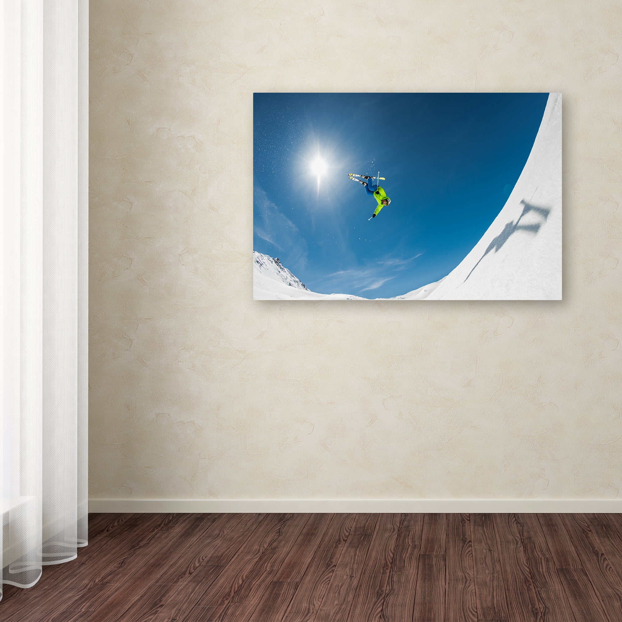 Trademark Fine Art 'Backcountry Backflip' Canvas Art by Eric Verbiest