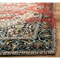 thumbnail image 3 of SAFAVIEH Classic Vintage Kian Floral Bordered Polyester Area Rug, Red/Charcoal, 5' x 8', 3 of 7