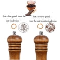 thumbnail image 5 of Juego de 2 Molinillos Manuales de Madera para Sal y Pimienta con Ventana de Acrílico y Mecanismo de Cerámica Ajustable, 5 of 5