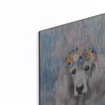 thumbnail image 2 of Luxe Metal Art 'Flower Crown Poodle 3' by Furbaby Affiliates, Metal Wall Art, 16"x24", 2 of 9
