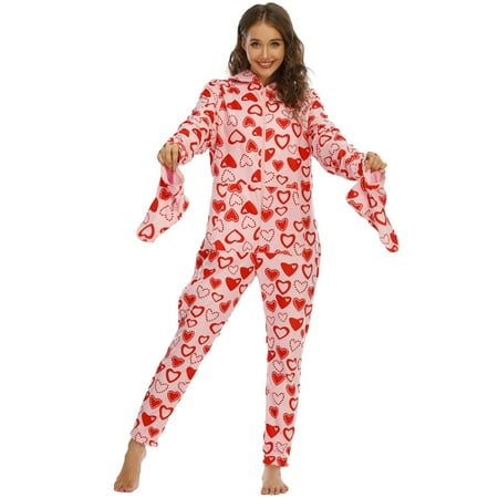 

New Womens Pajamas Set Women S Pajamas Sleepwear Christmas Pajamas Hooded Jumpsuit Rompers Clubwear Nightwear Plush Onesie