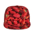 thumbnail image 2 of Easygdp Strawberry Red Baseball Cap with Adjustable Flat Suitable for Head Circumference 22.4-23.6 in, 2 of 9