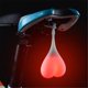 thumbnail image 1 of Bolas de luz de silicona con forma de corazón para bicicleta, luces LED de emergencia traseras, impermeables, para asiento de alquiler, luz roja, 1 of 5