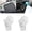 White, variant on 2 Pcs Suction Cup Clip, Car Sun Shade Window Reusable ，Strong Metal Ticket Paper Towel Clamp, Vehicle Multiple Purpose Decoration Pendants for Advertising Business Folder Holder (Black+White)