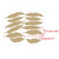 thumbnail image 2 of Unique Bargains Feather Shape Removable Peel and Stick Wall Decals Sticker Perfect Decor Office Living Room Gold 12pcs, 2 of 7