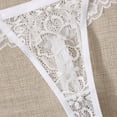 thumbnail image 4 of SnZhen Thongs for Women Women's Panties Lace Seamless Low Waisted Ladies Thongs Physiological Underpants, 4 of 4