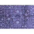 thumbnail image 1 of Ahgly Company Machine Washable Indoor Rectangle Oriental Blue Traditional Area Rugs, 5' x 8', 1 of 4