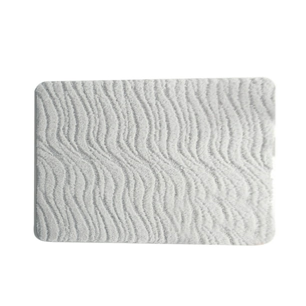 Alfombra de entrada antideslizante de microfibra a rayas extragruesa para baño y cocina. Alfombra absorbente de agua para el suelo de la entrada del baño y la cocina.