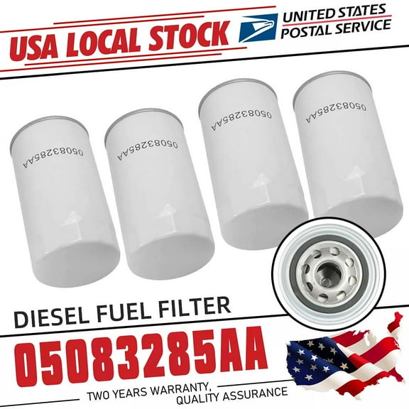 Diesel Engine Oil Filter Set of 4 For 1990-2017 Dodge Ram 2500 3500 5.9L 6.7L