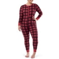 thumbnail image 3 of Fruit of the Loom Women's and Women's Plus Long Underwear Waffle Thermal Union Suit, 3 of 13