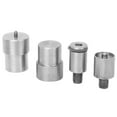 thumbnail image 1 of Snap Button Die, Silver 4Pcs Stainless Steel Press Button Die  For 12mm 15mm, 21.5mm, 21.5mm Buttons For Snap Tool, 1 of 8