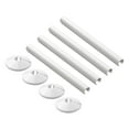 thumbnail image 1 of Radiator Pipe Covers Pipe Cover Tube White Easy Installation 200mm Black Radiator Versatile Usage Black Finish, 1 of 9