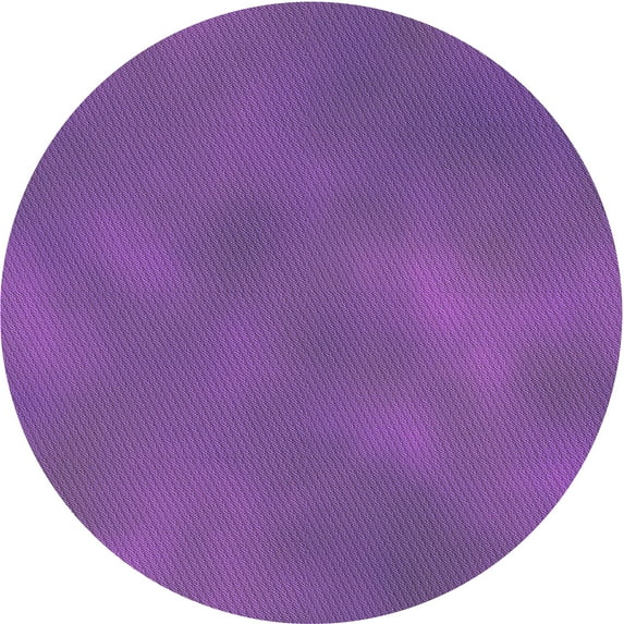 Ahgly Company Machine Washable Indoor Round Transitional Purple Area Rugs, 5' Round