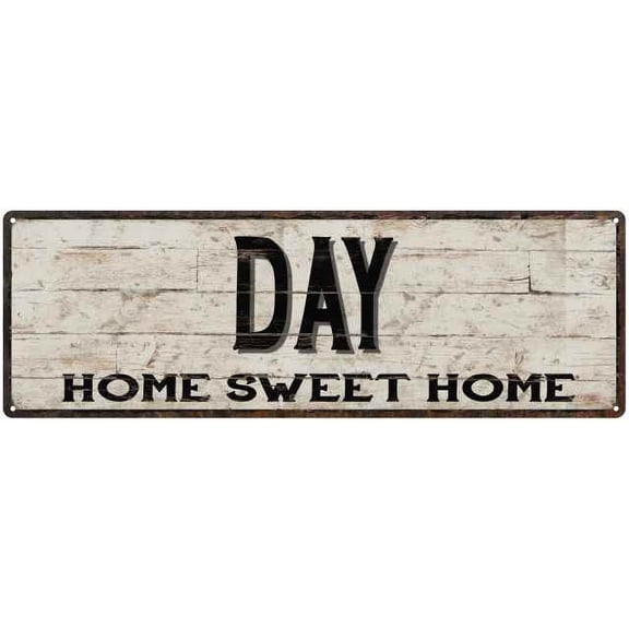 DAY Rustic Home Sweet Home Sign Gift 8x24 Metal Decor 108240084271