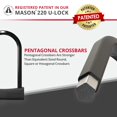 thumbnail image 3 of Bike U Lock Seatylock Mason, resistente, antirrobo, 115 mm, 3 of 6