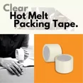 thumbnail image 5 of Shield Tape 48 Rolls - 1.85 Mil - Hotmelt Carton Sealing Packaging Shipping Tape Superior Hold, Higher Adhesion, Moisture resistance, Clear, 3" x 110 Yards (330 ft), 5 of 6