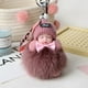 thumbnail image 1 of 15cm Pompom Sleeping Baby Keychain Cute Fluffy Plush Doll Keychains Women Girl Car Key Holder Bag Pendant Toys for Kids GiftRed He Qiyong unisex, 1 of 1
