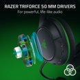 thumbnail image 3 of Razer Kaira HyperSpeed Wireless Gaming Headset for Xbox Series X|S, Xbox One, PC: TriForce 50mm Drivers - HyperClear Cardioid Mic - Low Latency Bluetooth - Up to 30 Hour Battery Life - Black, 3 of 5