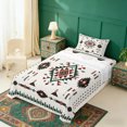 thumbnail image 2 of Erosebridal Hippie Aztec Twin Sheet Sets, Minimalist Geometric Bedding, 3 Pieces 1 Flat Sheet, 1 Fitted Sheet and 1 Pillowcase, 2 of 5