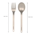 thumbnail image 4 of TOMSHOOSpoon,Cutlery Set Flatware Frok Spoon Cutlery Dinner Frok Spoon With Carabiner Outdoor Spoon Cutlery Set Flatware With Carabiner Set Flatware With Tableware Dinner Frok Zdhf Eryue, 4 of 6