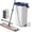 Mop and Bucket Set with 8 Pads, variant on Large Mop and Bucket with Wringer Set for Home, Hands Free Flat Floor Mop and Bucket System with 4 Washable Microfiber Pads, Wet and Dry Use, Mops for Floor Cleaning, Two Bucket Mop System