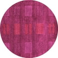 thumbnail image 1 of Ahgly Company Indoor Round Abstract Pink Modern Area Rugs, 8' Round, 1 of 4